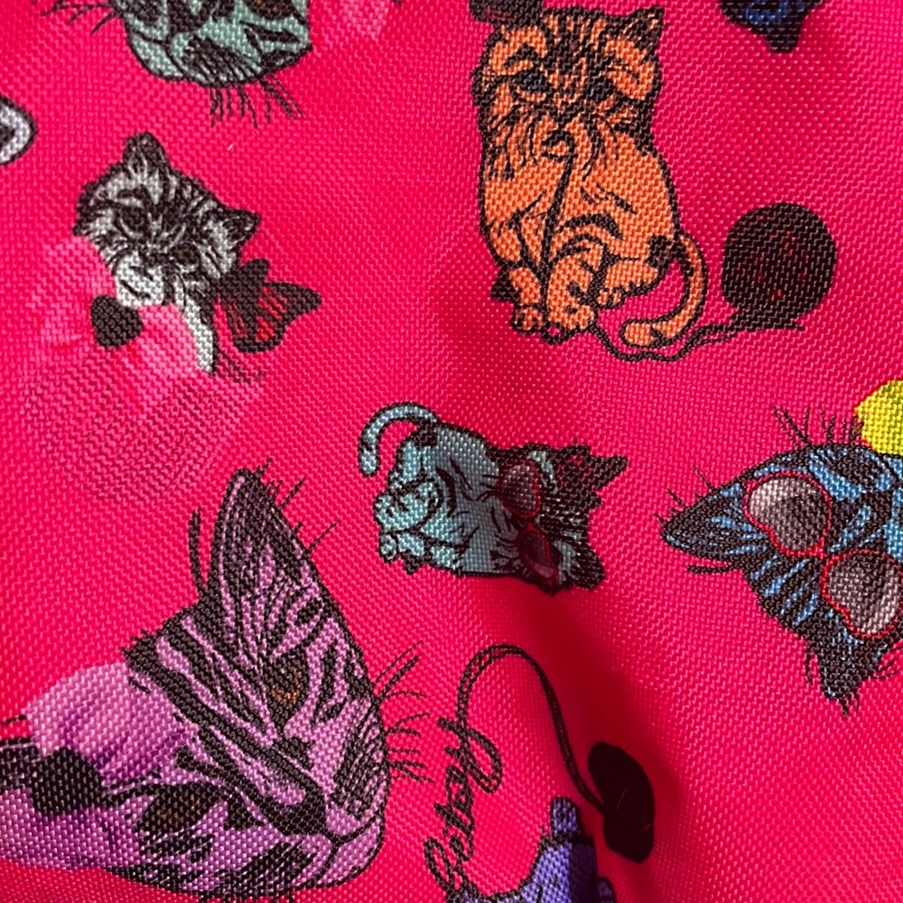 Cat themed Traveling bag, includes cat themed purse